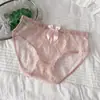 Nuevas y elegantes bragas de encaje para mujer de talla grande, alta elasticidad, seductoras, transparentes, caladas, con lazo, calzones de talla grande de alta elasticidad