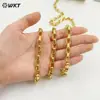 Bc225 Clásico Grueso Latón Chapado en Oro de 18 Quilates Hecho a Mano DIY Cadena Collar Pulsera Accesorios que Conservan el Color Joyería