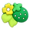 Flores Coloridas Adesivos de Borracha Macia 3D Decorações Planas para Capas de Celular Papelaria Acessórios de PVC 3D Acessórios para Joias DIY