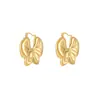 Pendientes Huecos de Acero Inoxidable Europeos y Americanos para Mujer, Pendientes de Moda de Alta Calidad, Pendientes de Lujo Ligero de Nicho de Gama Alta, Venta al por Mayor de Pendientes