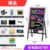 Quadro Eletrônico LED Quadro Fluorescente Barraca de Feira da Noite Placa de Publicidade Piscante Escrita à Mão Outdoor Recarregável Placa Luminosa de Caracteres