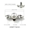 Accesorios para Zapatos de Tacón Alto de Mujer, Hebilla de Clip Multifuncional Desmontable Superior, Hebilla de Perla, Aleación Cristal Perla Transfronteriza