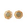 Brincos de prata esterlina S925 Hetian jade Jade Sul vermelho retro personalidade temperamento padrão oco brincos femininos brincos