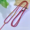 Cordón para Colgante de Hilo Dorado Tejido a Mano con Nudos Deslizantes, Cordón para Collares de Colgantes de Jade, Cordón para Colgante con Hebilla de Paz, Cordón para Accesorios de Oro y Jade