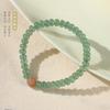 Nueva pulsera de cuentas de jade fresca y artística de estilo chino, diseño de nicho femenino, pulsera de calabaza multi-Fu de alta calidad