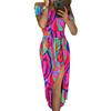 2024 Site Independente da Amazon Roupas Europeias e Americanas Vestido Elegante de Gola Alta Uma Linha que Marca o Corpo Vestido de Festa
