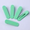 Presilha de Cabelo Oval Brilhante de 6cm Cor Macaron Infantil Clipe Bico de Pato Clipe de Uma Palavra Versátil Presilha de Cabelo Quebrado Acessórios de Cabelo