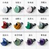 Natural Crystal Original Stone Star Moon Coração em forma de carro Aromaterapia Vent Clip Car Air Conditioning Vent Decoração