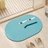 Alfombra de baño de dibujos animados de la Familia Monstruo con forma especial, alfombra de baño de tierra de diatomeas con gran absorción, alfombra antideslizante para puerta de inodoro