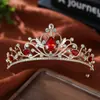 Amazon Corona de Novia Europea y Americana Accesorios para el Cabello Corona Barroca Corona de Cumpleaños Corona de Cristal Reina de Bodas Tocado Diadema