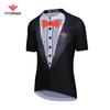 Ropa de ciclismo para hombre que absorbe la humedad, diseño de bicicleta, manga larga, transpirable, con cremallera, top para ciclismo de carretera, venta al por mayor