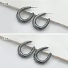 Pendientes de Lujo de Gama Alta con Forma de C Transfronterizos Europeos y Americanos Accesibles para Mujer Estilo Ins Celebridad de Internet Diseño de Gama Alta Asimétricos Versátiles