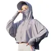 Chaqueta de Manga Larga de Seda Helada para Verano al Aire Libre Anti-UV para Ciclismo y Conducir, Ropa Delgada Transpirable, Chal, Ropa de Protección Solar al por Mayor para Mujeres