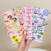 Faixa de Cabeça de Verão Desenho Animado Acessórios de Cabelo para Crianças Grampo de Cabelo Fofo Pequena Flor Grampo de Cabelo para Bebê Acessório de Cabeça de Princesa Menina Pequena Elástico