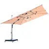 Sombrilla protectora UV para uso exterior comercial en jardines, cafeterías, hoteles de lujo, villas y patios grandes