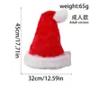Chapéus de Papai Noel para o Natal de 2026 para Adultos e Crianças, Chapéus Espessos com Pompons, Chapéus Longos de Pelúcia para Idosos, Atacado Decorativo