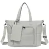 Bolso de Hombro Nuevo de Tela Oxford con Múltiples Bolsillos, Ligero, Impermeable, Bolso de Hombro Casual para Viajes Cortos, Bolso Tote de Hombro