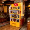 Suporte de Exibição Personalizado Chevron, Suporte de Exibição de Bebidas e Drinks, Rack de Exibição de Produtos, Estande de Publicidade Dobrável para Feiras