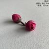 Flor de rosa artificial al por mayor flor de camelia de ópera capullo ramillete flor de muñeca accesorios cabeza de flor de rosa pequeña q accesorios de rosa