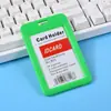 Porta Credencial Transparente de Doble Cara Tarjeta de Acceso de Fábrica Tarjeta Escolar de Estudiante Tarjeta de Comedor Insignia de Trabajo Insignia