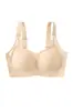 Ropa Interior de Malla Transpirable Sin Costuras para Mujer de Busto Grande Hace que el Busto Parezca Más Pequeño Recogido Cómodo Soporte Elevador Reduce la Grasa de las Axilas Hermosa Espalda Sujetador Alta Elasticidad Antideslizante