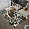 Alfombra de Sala de Estar de Terciopelo con Bucle Estilo Moderno de Lujo Ligero Simple Área Grande Alfombra Completa para Mesa de Centro Alfombra de Piso Antideslizante Absorbente Alfombra para Pies