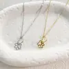 Nuevo collar cruzado europeo y americano creativo de 5 corazones, cadena para la clavícula con colgante de corazón dulce y femenino, regalo de cumpleaños