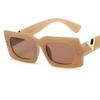 Gafas de sol decorativas cuadradas V transfronterizas 2023 nuevas personalidad europea y americana retro montura pequeña gafas hot girl Street Beat