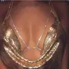 Cadena para el cuerpo WMS sexy con incrustaciones de diamantes, diseño de garra de diamante brillante, popular cadena para el cuerpo de estilo europeo y americano