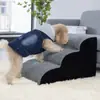 Escaleras para Mascotas Transfronterizas Sofá Cama para Perro Pequeño Escalones Antideslizantes para Mascotas Escalera para Perro Escalera de Esponja Desmontable y Lavable