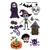 Pegatina de Tatuaje Luminosa de Dibujos Animados de Halloween Calavera Fantasma para Mujer Impermeable Duradera Niños Brazo Hombro Decoración de Fiesta