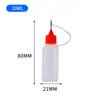 Atacado Frasco Seringa de HDPE 5-120ml Semitransparente Frasco squeeze para Líquido de Tatuagem Micropigmentação Frasco com Orifício para Agulha de Aço Inoxidável