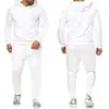 Procesamiento y Personalización de Conjunto Deportivo de Dos Piezas con Sudadera con Capucha de Pulóver Nuevo para Hombre Transfronterizo Europeo y Americano Ropa Deportiva