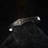 Pulseira de prata tailandesa Qianye aberta Ziwei Lingshan Flor Fantasma pulseira personalidade original moda versátil estilo nacional feito à mão