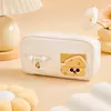 Linda Estuchera de Queso, Gran Capacidad, Caja de Papelería de Aspecto Elegante, Estuche Multicapa Estilo Animalitos Lindos para Estudiantes de Primaria y Secundaria