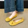 Zapatos de Estilo Francés con Lazo Retro Suave para Mujer, Nuevos Mocasines Planos de Suela Blanda Poco Profundos Primavera 2026