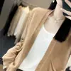 Versátil cálido nuevo chal corto de punto para mujer cárdigan abrigo de lana mezclada casual 2026 Otoño/Invierno holgado