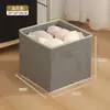 Caja de almacenamiento plegable sin tapa para uso doméstico, almacenamiento de tela no tejida, organizador grande para armario, juguetes y artículos varios