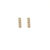 Ganjia S925 brincos longos de prata esterlina com zircônia estilo coreano simples, elegante, fresco, doce, joias para orelha femininas