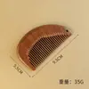 Versión Mejorada del Peine de Sándalo Dorado, Portátil y de Tamaño Personal, Peine Especial de Dientes Finos para Mujer, Peine de Madera Maciza Antiestático para el Cuidado del Cabello
