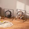 Nueva Cesta de Fruta de Hierro Forjado Estante de Almacenamiento Colgante Cesta Creativa de Almacenamiento de Snacks para Sala de Estar Cesta de Fruta Columpio Mecedora Linda