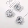 Tecido de Fita Estilo Fada Suave Mini Rosa DIY Feito à Mão Versátil Grampo de Cabelo Acessórios de Cabelo Acessórios de Roupa Atacado