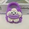 Funda de Peluche con Forma de Salchicha para Auriculares, Hecha a Mano, Estilo Divertido y Lindo, Ojos Grandes, Labios Grandes, Billetera