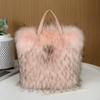 Bolsas de Pelúcia Outono e Inverno de Comércio Exterior, Bolsas de Mão, Bolsas de Ombro de Luxo da Moda, Bolsas de Pelo Sintético