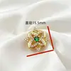 Cobre Banhado a Ouro Zircônia de Alta Retenção de Cor Contas Espaçadoras Trevo de Duas Fileiras Acessórios para Joias Artesanais DIY Fabricante Atacado