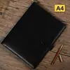Cuaderno de Negocios A5 con Tapa de Cuero, Cuaderno Desmontable de Hojas Sueltas con Anillas, Cuaderno de Actas de Reuniones, Bloc de Notas de Oficina para Estudiar