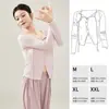Roupas de Dança Adulto Feminino Dança Clássica Roupa de Prática Inverno Dança Moderna Chinesa Quente Manga Longa Body