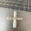 Accesorios para Aspersor de Frenos de Camión y Coche, Tubería de Agua Recta de Plástico, Conector en T de Tres Vías, Conector de Torre de Cuatro Vías