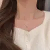Nuevo Collar de Lazo Dulce para Mujer, Lujo Ligero, Elegante, Cadena de Clavícula de Gama Alta, Diseño de Nicho, Accesorios y Joyería de Moda