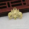 Hongxing DIY Joyería Cobre Color Oro 24K Conservación del Color 14*12mm Accesorios de Conexión Multiagujero Materiales Hechos a Mano B1137